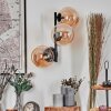 Chehalis Kogellampje, Wandlamp Amber, 3-lichts