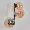 Chehalis Kogellampje, Wandlamp Amber, 3-lichts