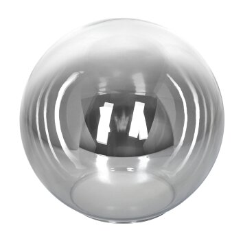 Lampenkap van glas  Gastor Reserve glas, reserveonderdeel 20 cm Duidelijk, Rookkleurig