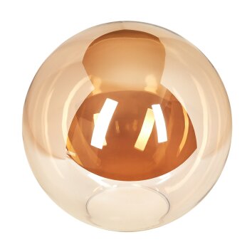 Glazen lampenkap  Gastor Reserve glas, reserveonderdeel 25 cm Amber