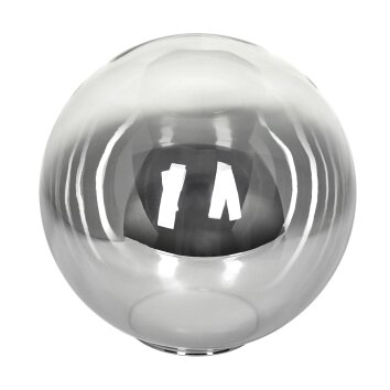 Glazen lampenkap  Gastor Reserve glas, reserveonderdeel 25 cm Duidelijk, Rookkleurig