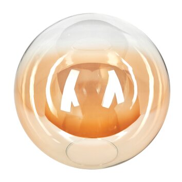 Glazen lampenkap  Gastor Reserve glas, reserveonderdeel 30 cm Amber, Duidelijk