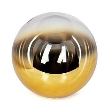 Lampenkap van glas  Gastor Reserve glas, reserveonderdeel 30 cm Goud, Duidelijk