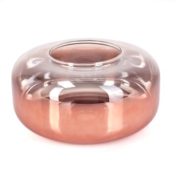 Glazen lampenkap  Boza Reserve glas, reserveonderdeel Duidelijk, Koperkleurig