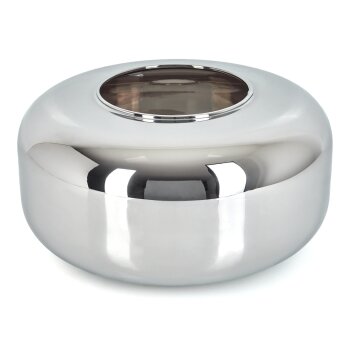 Glazen lampenkap  Boza Reserve glas, reserveonderdeel Chroom, Rookkleurig