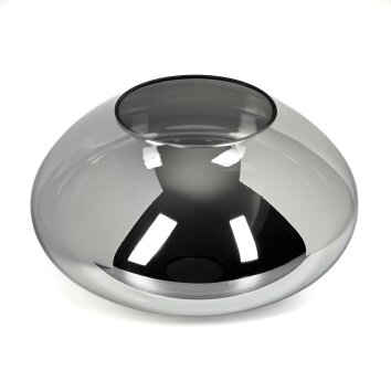 Glazen lampenkap  Mertola Reserve glas, reserveonderdeel Rookkleurig