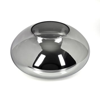 Glazen lampenkap  Mertola Reserve glas, reserveonderdeel Rookkleurig