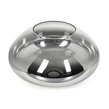 Lampenkap van glas  Mertola Reserve glas, reserveonderdeel Duidelijk, Rookkleurig