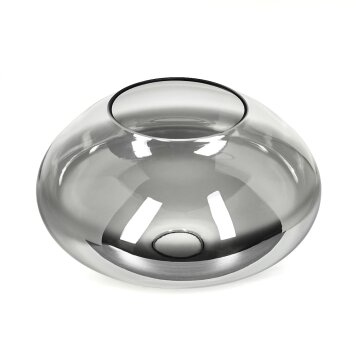 Glazen lampenkap  Mertola Reserve glas, reserveonderdeel Duidelijk, Rookkleurig