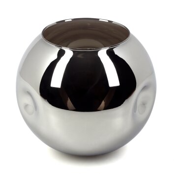 Glazen lampenkap  Ripoll Reserve glas, reserveonderdeel Chroom, Rookkleurig