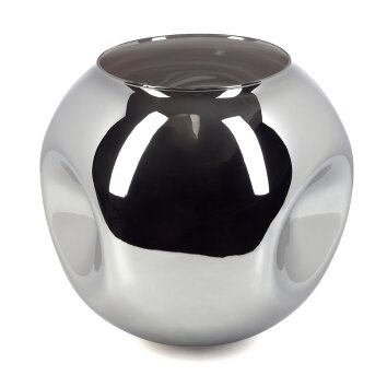 Lampenkap van glas  Ripoll Reserve glas, reserveonderdeel Chroom, Rookkleurig