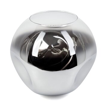 Ripoll Reserve glas, reserveonderdeel Chroom, Duidelijk, Rookkleurig