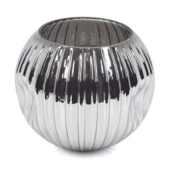 Glazen lampenkap  Ripoll Reserve glas, reserveonderdeel Chroom, Rookkleurig