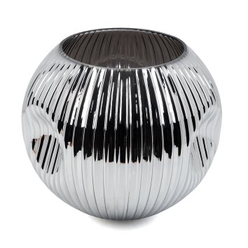 Lampenkap van glas  Ripoll Reserve glas, reserveonderdeel Chroom, Rookkleurig