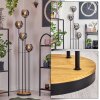 Koyoto Staande lamp 30 cm Hout donker, Zwart, 4-lichts