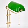 Ragaz bankierslamp, Bureaulamp, Tafellamp Messing, 1-licht