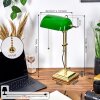 Ragaz bankierslamp, Bureaulamp, Tafellamp Messing, 1-licht