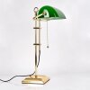 Ragaz bankierslamp, Bureaulamp, Tafellamp Messing, 1-licht