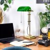 Ragaz bankierslamp, Bureaulamp, Tafellamp Messing, 1-licht