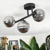 Chehalis Plafondlamp, Kogellampje Rookkleurig, 3-lichts