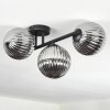 Chehalis Plafondlamp, Kogellampje Rookkleurig, 3-lichts