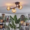 Chehalis Plafondlamp, Kogellampje Amber, 3-lichts