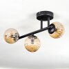 Chehalis Plafondlamp, Kogellampje Amber, 3-lichts