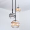 Koyoto Hanglamp, Kogellampje, Hanglamp, Cluster hanglamp Zwart, 3-lichts