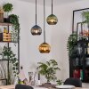 Koyoto Hanglamp, Kogellampje, Hanglamp, Cluster hanglamp Zwart, 3-lichts