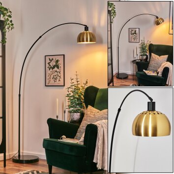 Baloca Staande lamp, Booglampen Zwart, 1-licht
