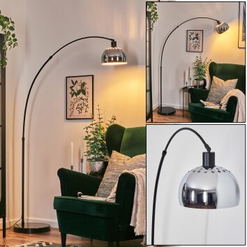 Baloca Staande lamp, Booglampen Zwart, 1-licht
