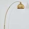 Baloca Staande lamp, Booglampen Messing, Zwart, 1-licht