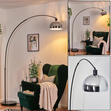 Baloca Staande lamp, Booglampen Zwart, 1-licht
