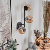 Chehalis Kogellampje, Wandlamp Amber, 3-lichts