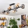 Gastor Plafondlamp, Kogellampje Amber, Duidelijk, Rookkleurig, 10-lichts
