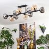 Gastor Plafondlamp, Kogellampje Amber, Duidelijk, Rookkleurig, 10-lichts
