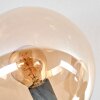 Gastor Plafondlamp, Kogellampje Amber, Duidelijk, Rookkleurig, 10-lichts