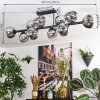 Gastor Plafondlamp, Kogellampje Chroom, Duidelijk, Rookkleurig, 10-lichts