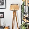 Ramila Staande lamp Natuurlijke kleuren, Zwart, 1-licht