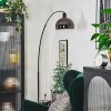 Baloca Staande lamp, Booglampen Chroom, Zwart, 1-licht