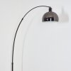 Baloca Staande lamp, Booglampen Chroom, Zwart, 1-licht