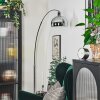 Baloca Staande lamp, Booglampen Chroom, Zwart, 1-licht