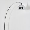 Baloca Staande lamp, Booglampen Chroom, Zwart, 1-licht