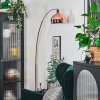 Baloca Staande lamp, Booglampen Koperkleurig, Zwart, 1-licht