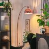Baloca Staande lamp, Booglampen Koperkleurig, Zwart, 1-licht