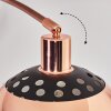 Baloca Staande lamp, Booglampen Koperkleurig, Zwart, 1-licht