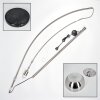 Baloca Staande lamp, Booglampen Nikkel mat, Zwart, 1-licht