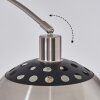 Baloca Staande lamp, Booglampen Nikkel mat, Zwart, 1-licht