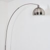 Baloca Staande lamp, Booglampen Nikkel mat, Zwart, 1-licht