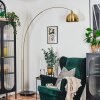 Baloca Staande lamp, Booglampen Goud, Zwart, 1-licht